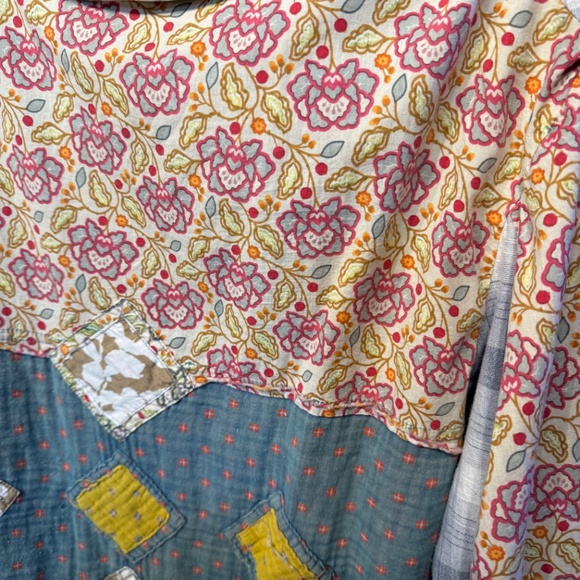 148 NWT BlueVelvet Boho Patchwork Detail Jacket - Picture 7 of 16